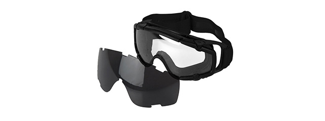 AC-444BS SI BALLISTIC GOGGLE w/2 LENS (FRAME COLOR: BLACK)