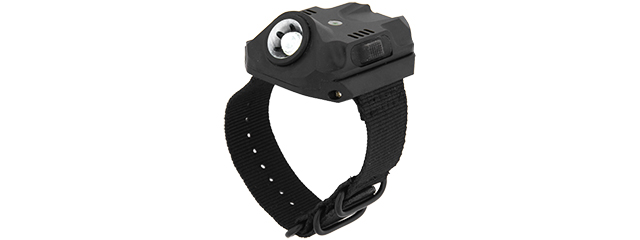 AC-523B USB CHARGE WRIST LIGHT 240 LUMENS L.E.D. (BLACK)