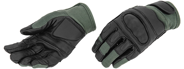 AC-809S KEVLAR HARD KNUCKLE GLOVES (SAGE) - SMALL