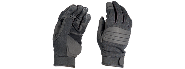 OPS TACTICAL AIRSOFT PADDED GLOVES - BLACK - Click Image to Close