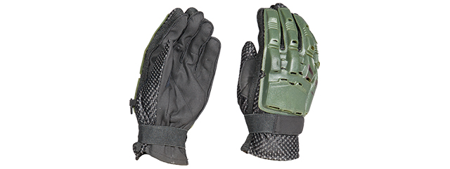 AC-815M PAINTBALL GLOVES FULL FINGER (COLOR: OD GREEN) SIZE: MEDIUM