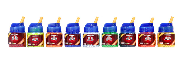 UKARMS BB1000BOTTLE 0.12g 6mm BBs, 1000 Rounds per Bottle (Mixed BB Color Per Case)