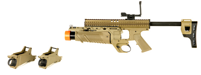 Lancer Tactical Commando MK13 MOD 0 EGLM Gas Grenade Launcher (Color: Tan) - Click Image to Close