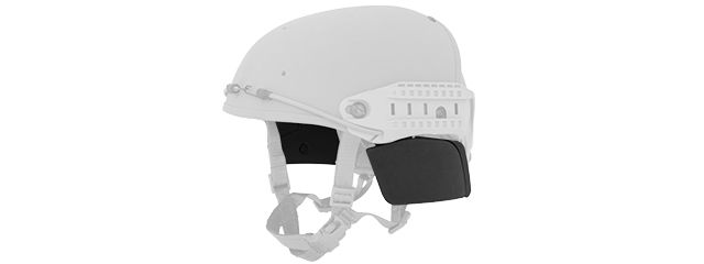 QR SIDE COVERS FOR CP HELMET (BK)