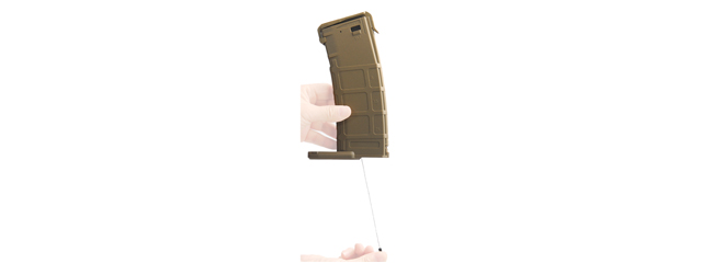 Lancer Tactical 320 Round Airsoft Masada Flash Magazine (Color: Tan)