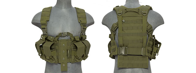 Lancer Tactical CA-306G M4 Chest Harness in OD