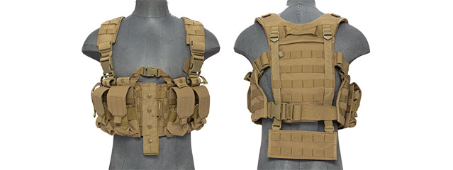 CA-306TN NYLON M4 CHEST HARNESS (TAN)