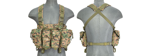 CA-308D AK CHEST RIG DIGITAL (WOODLAND)