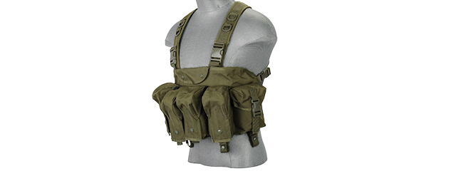 LANCER TACTICAL CA-308G AK CHEST RIG (OD GREEN)