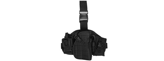 Lancer Tactical CA-324B Molle Platform Drop Leg Holster in Black