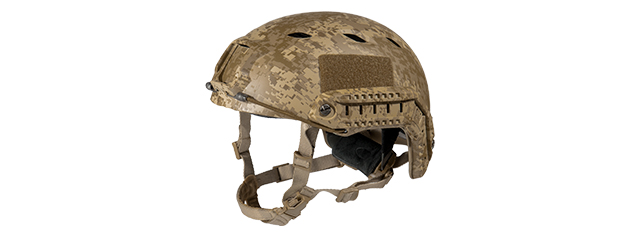 HELMET "BJ" TYPE (COLOR: DESERT DIGITAL) SIZE: MED/LG - Click Image to Close