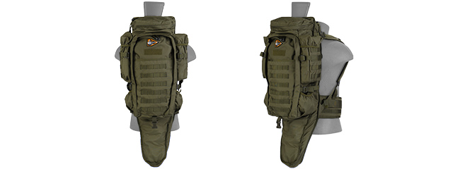 Lancer Tactical CA-356G Rifle Backpack, OD Green