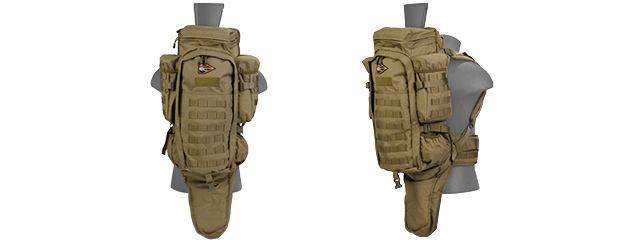 Lancer Tactical CA-356T Rifle Backpack, Tan