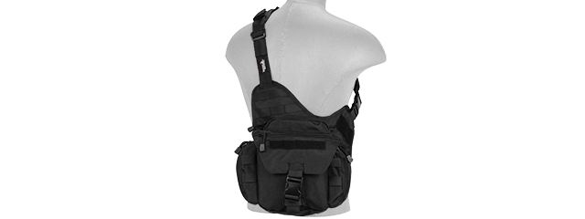 CA-366B TACTICAL MESSENGER BAG (BLACK)