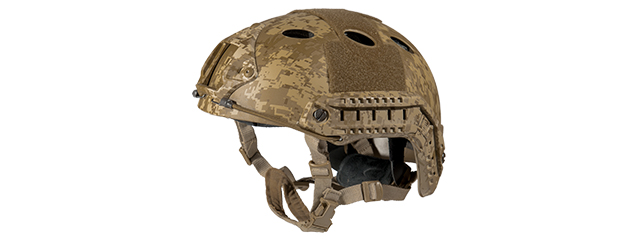 HELMET "PJ" TYPE (COLOR: DESERT DIGITAL) SIZE: MED/LG