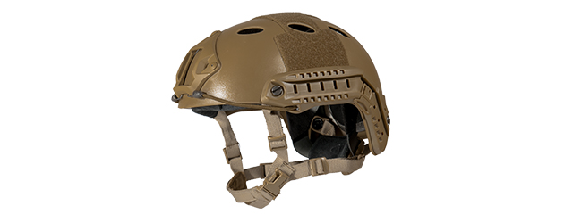 HELMET "PJ" TYPE (COLOR: DARK EARTH) SIZE: MED/LG - Click Image to Close