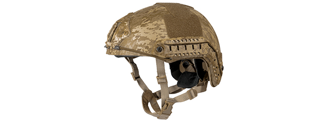 HELMET "BALLISTIC" TYPE (COLOR: DESERT DIGITAL) SIZE: MED/LG - Click Image to Close