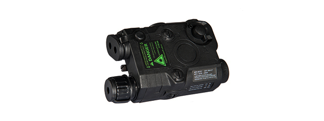 PEQ-15 BATTERY CASE + GREEN LASER (COLOR: BLACK) - Click Image to Close