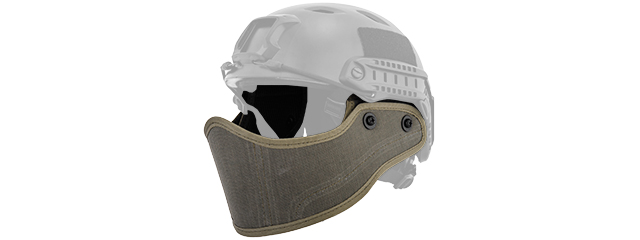 Lancer Tactical CA-801G HELMET Armour Face in OD Green