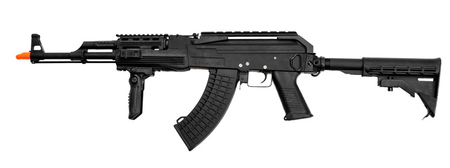 Cyma CM039C Tactical AK47 RIS AEG Metal Gear, Full Metal Body, Retractable LE Stock, Folding Vertical Foregrip