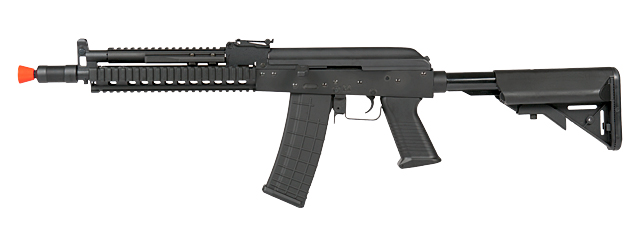 CYMA CM040I AK-74 BETA FULL METAL AEG w/GAS BLOCK & HANDGUARD RAIL (COLOR: BLACK)