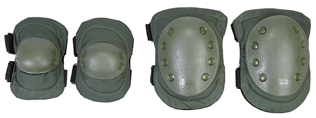 IU-A03 Knee & Elbow Pads, OD Green