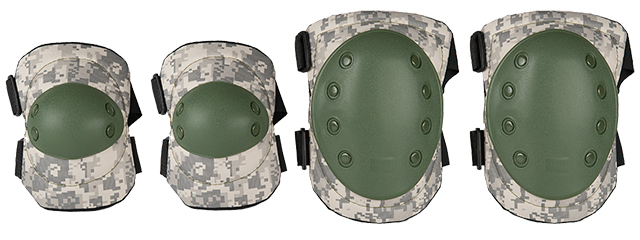 IU-A08 KNEE & ELBOW PAD SET (COLOR: ACU) - Click Image to Close