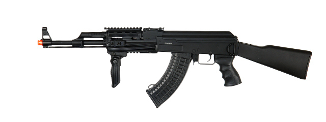 JG AK-47 TACTICAL RIS FULL METAL GEARBOX AIRSOFT AEG RIFLE - BLACK