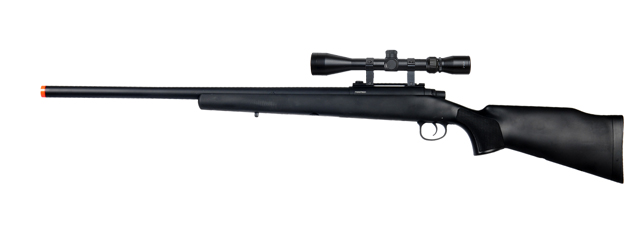 UK ARMS AIRSOFT M70 BOLT ACTION RIFLE W/ SCOPE - BLACK