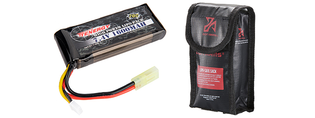 TENERGY HIGH POWER 20C 7.4V 1600MAH MINI LIPO BATTERY