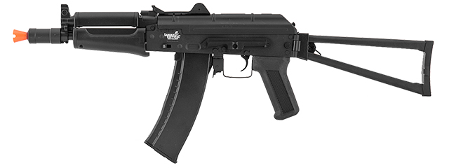 Lancer Tactical LT-07B AKS-74U AEG Metal Gear, ABS Body, Side Folding Stock, Black Color