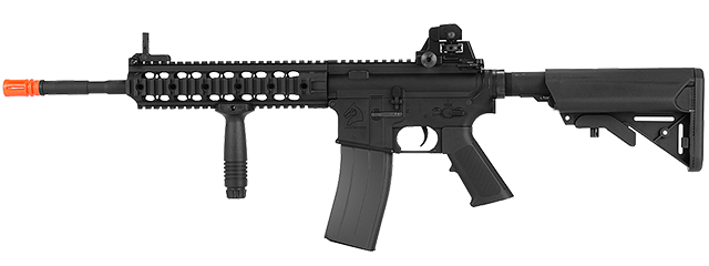 LT-100M M4 FULL METAL AEG w/URX RAIL SYSTEM (COLOR: BLACK) 14.5 INCH BARREL