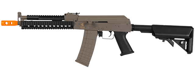 Lancer Tactical LT-10T Beta Project Tactical AK RIS AEG Metal Gear/Polymer Body in Dark Earth