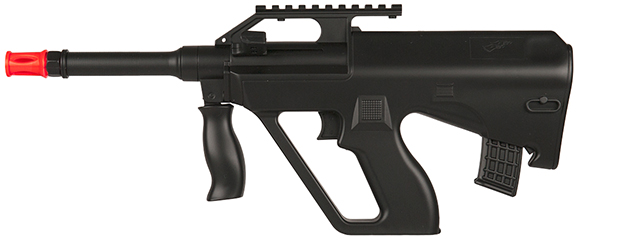 DOUBLE EAGLE SPRING PLASTIC MINI AUG AIRSOFT RIFLE - BLACK