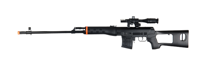 UKARMS M677B Spring Rifle with Laser and Flashlight in Black
