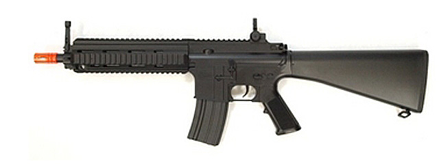 DOUBLE EAGLE MK416 AEG TACTICAL RIS W/ FIXED STOCK - BLACK