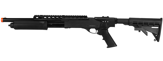 PPS M870-STR-04 M870 TACTICAL R.I.S. & RETRACTABLE STOCK "SHELL EJECTING" GAS POWERED SHOTGUN