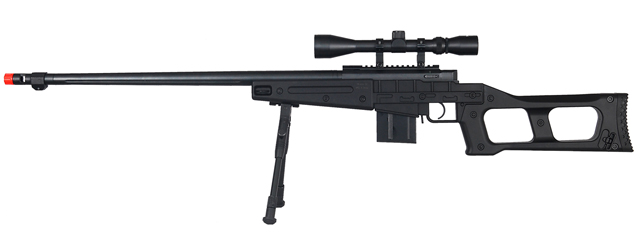 WELLFIRE MB4409 MK96 COVERT BOLT ACTION AIRSOFT SNIPER RIFLE - BLACK