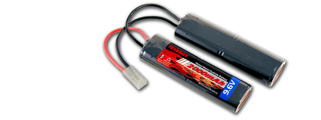 TENERGY 9.6V 2000MAH NIMH NUNCHUCK BUTTERFLY AIRSOFT AEG BATTERY