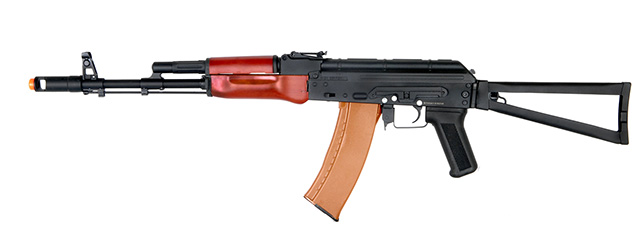 DBOYS RK-03 AKS-74 FULL METAL AIRSOFT AEG w/FOLDING STOCK (COLOR: BLACK & WOOD)