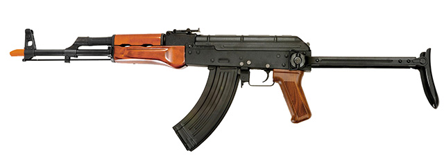 Dboys RK-10WS AK47 Auto Electric Gun Metal Gear, Full Metal Body, Steel Version, Real Wood, Metal Under Folding Stock