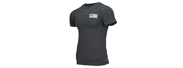 511-41191DY-035-S 5.11 TACTICAL BRICK AND MORTAR T-SHIRT - SMALL (CHARCOAL HEATHER)