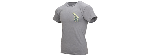 511-41191EA-097 5.11 TACTICAL COLD HANDS 45 T-SHIRT - LARGE (GREY HEATHER)