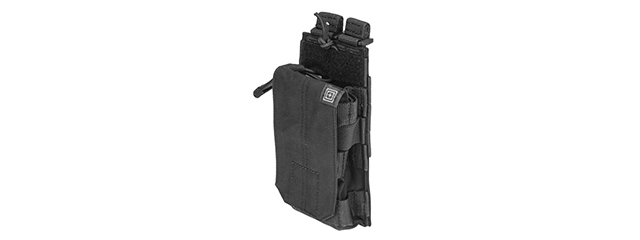 5.11 TACTICAL SINGLE M4 BUNGEE MAGAZINE POUCH - BLACK