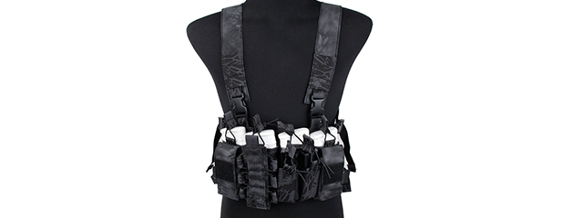 UK ARMS AIRSOFT TACTICAL QR CHEST RIG - TYPHON CAMO