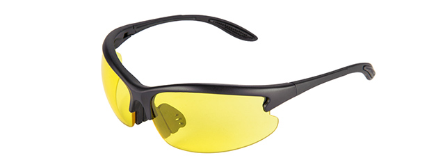 CA-224Y LANCER TACTICAL SAFETY SHOOTING GLASSES (YELLOW)