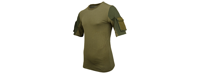 CA-2741G-L LANCER TACTICAL SPECIALIST ADHESION T-SHIRT - LARGE (GREEN)