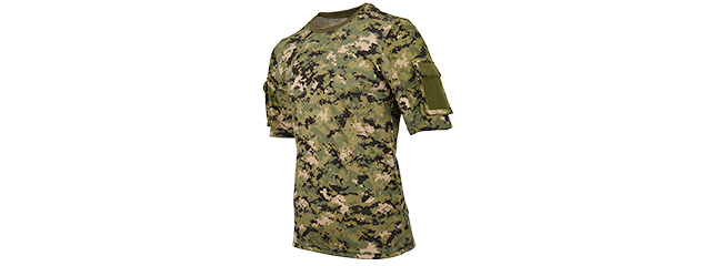 CA-2741WD-XS LANCER TACTICAL SPECIALIST ADHESION T-SHIRT - XS (WOODLAND DIGITAL)
