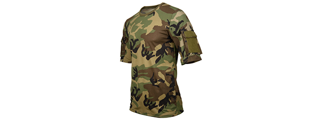 CA-2741W-S LANCER TACTICAL SPECIALIST ADHESION T-SHIRT - SMALL (WOODLAND)