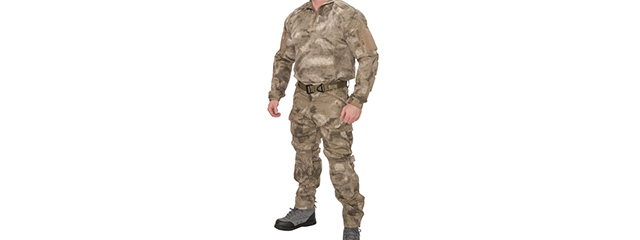 RUGGED COMBAT UNIFORM SET w/ SOFT SHELL PADDING (AT-AU), 3XL